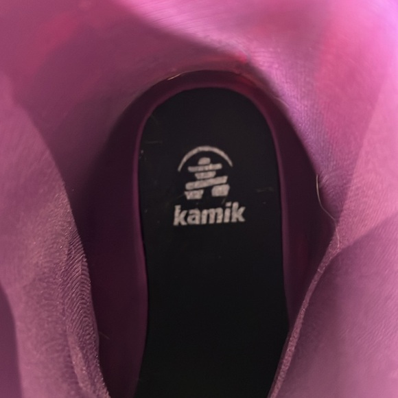 Kamik Women's Olivia Short Pink Rainboots with Trim size 6 - Picture 4 of 7